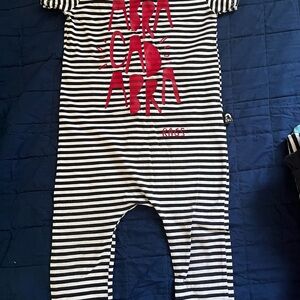 Rags to Raches abra cadabra Black and White romper